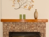 Wood fireplace